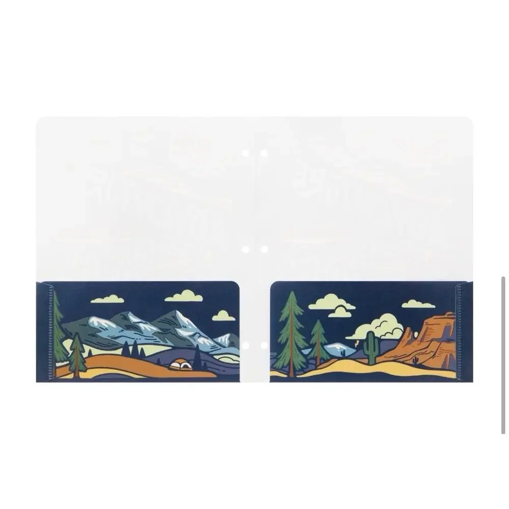 3 Pack Mintgreen Poly Portfolio Folders Adventure Is Calling Go Outside 2 Pocket